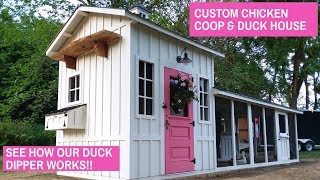 Custom Chicken amp Duck Coop See How Our Duck Dipper Works [upl. by Dnallor]