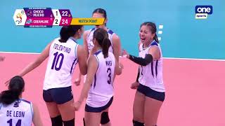 CreamlineChoco Mucho set 4 finish  PVL 2022 Reinforced Conference [upl. by Hotchkiss]