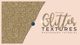 GLITTER PHOTOSHOP TUTORIAL Basic Glitter Texture [upl. by Ithaman]