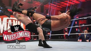 FULL MATCH  Brock Lesnar vs Drew McIntyre – WWE Championship Match WrestleMania 36 [upl. by Enuj353]