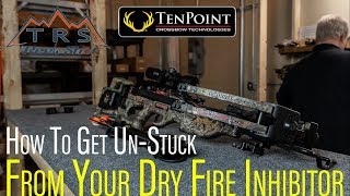 How To Get Your TenPoint Crossbow quotUnStuckquot From The Dry Fire Inhibitor [upl. by Bullis560]