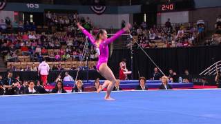 Katelyn Ohashi  Floor Exercise  2013 ATampT American Cup [upl. by Nnil]