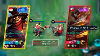 KENZY FRANCO VS BRAXY CHOU  WHO WIN GAME 2  MLBB [upl. by Theo]