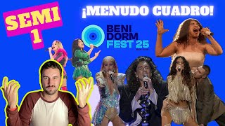 Análisis de la SEMIFINAL 1 del BENIDORM FEST 2025 [upl. by Klotz]