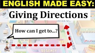 How to Give Directions  English Lesson and Practice [upl. by Hanser39]