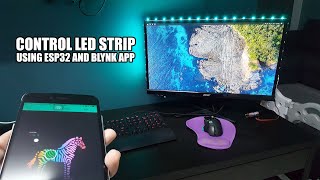 Control LED Strip Using ESP32 And Blynk App esp32 blynk [upl. by Christabelle]