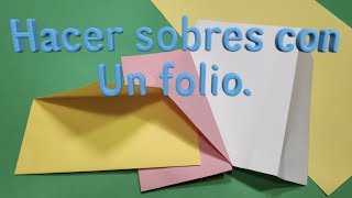 Como hacer un sobre de papel [upl. by Zared]