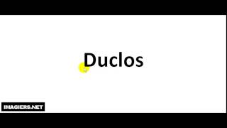 How to pronounce Duclos [upl. by Roth]