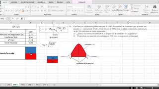INTERVALO DE CONFIANZA EN EXCEL FÁCIL PROPORCIÓN POBLACIONAL [upl. by Llet]
