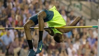 Men High Jump Brussels2014 Mutaz Barshim 243 [upl. by Engapmahc]