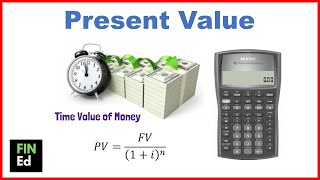 Calculate Present Value using the BAII Plus  FINED [upl. by Hungarian198]