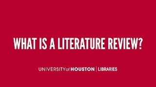 What is a literature review [upl. by Neicul]