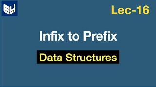 Infix to Prefix conversion  Examples  DS  Data Structures  Lec16  Bhanu Priya [upl. by Jansen799]