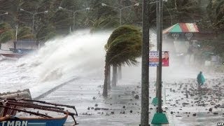 TYPHOON HAIYAN BATTERS THE PHILIPPINES  BBC NEWS [upl. by Huntingdon]