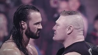 WWE Champion Brock Lesnar battles Drew McIntyre at WrestleMania [upl. by Nairbal]