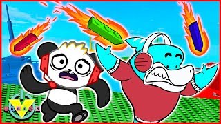 Roblox Doomspire Brick Battle Lets Play VTubers Combo Panda Vs Big Gil [upl. by Hamon744]