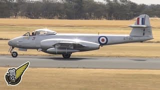 The Worlds Only Airworthy Gloster Meteor F8 Jet Fighter [upl. by Ahseenyt]