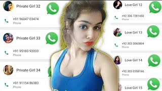 Real India Girls WhatsApp Number 2024  लड़की का व्हाट्सअप नंबर चाहिए [upl. by Eelra]