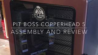 Pit Boss Copperhead 5 Vertical Smoker Review and Assembly [upl. by Gusty587]