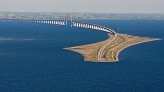 SWEDEN amp DENMARK Øresund Bridge and tunnel [upl. by Hunley]