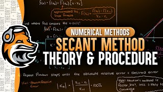 Secant Method  Numerical Methods [upl. by Nellak]