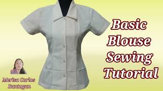 How to Sew a Basic Blouse [upl. by Amsirhc14]