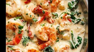 Creamy Garlic Butter Tuscan Shrimp [upl. by Jed]