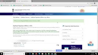 How to download Aadhaar eKYC XML from UIDAI [upl. by Elime]