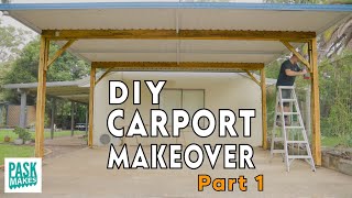 DIY Carport Makeover Part One [upl. by Bernardine986]