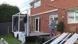 Aluminium Carport Canopy Installation Demonstration [upl. by Akaenahs]