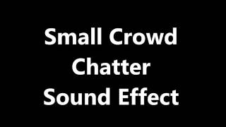 Small Crowd Chatter Sound Effect [upl. by Naillil]