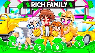 Having A RICH Family In Roblox [upl. by Carin]