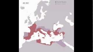 Animated History of the Roman Empire 510 BC  1453 AD [upl. by Llig]