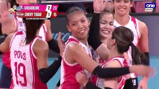 Creamline final run in Set 4  2023 PVL AllFilipino Conference [upl. by Drapehs]