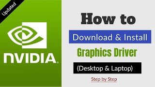 How to Download and Install NVIDIA Graphics Card Driver in PcLaptop UPDATED [upl. by Edwin435]