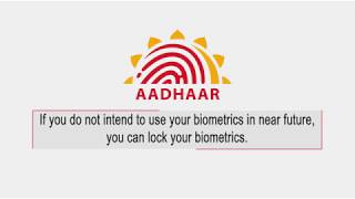 How to LockUnlock your Biometrics in Aadhaar [upl. by Jennings]