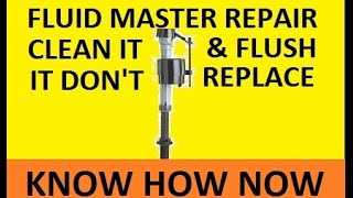 How to Flush Fluidmaster Fill Valve [upl. by Eckart171]