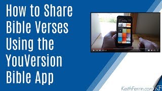 How to Share Bible Verses Using the YouVersion Bible App [upl. by Llyrad]