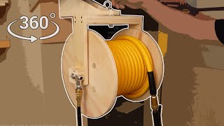 Air Hose Reel From Plywood  DIY w Free plans [upl. by Maxia611]