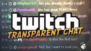 TwitchTV Transparent Chat Overlay in OBS  Tutorial [upl. by Netniuq627]