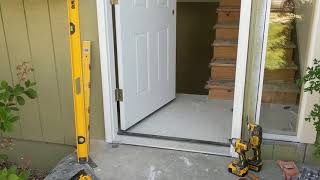 Jeld Wen Front Door Installation  Really crappy products and craftsmanship PART 1 [upl. by Louls]