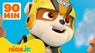 Rubbles Best Rescues From PAW Patrol Season 3  90 Minute Compilation  Rubble amp Crew [upl. by Ahsaya]