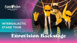 Eurovision Backstage  Day 6 Intergalactic Stage Tour  Eurovision News from Turin 2022 [upl. by Ahtekahs471]