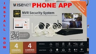 WiseNet NVR Security System Step by Step Instructions INSTALL [upl. by Alfred]