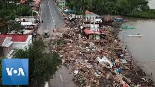 Typhoon Aftermath in the Philippines [upl. by Irrehc]