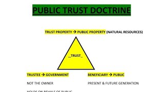 Public Trust Doctrine  Environmental Law [upl. by Atlanta40]