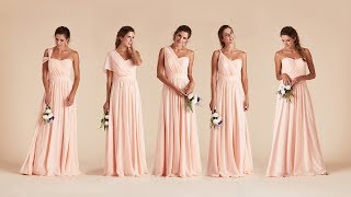 How To Tie Convertible Bridesmaid Dress  Birdy Grey [upl. by Amlez]