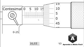 Micrômetro Medição em Milímetro Resolução Centesimal [upl. by Heller]
