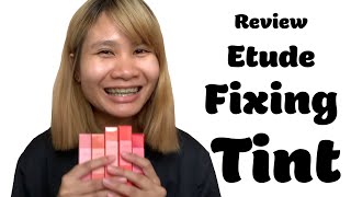 Review Etude Fixing Tint  เพราะปากคือมงกุฎของใบหน้า [upl. by Refiffej967]