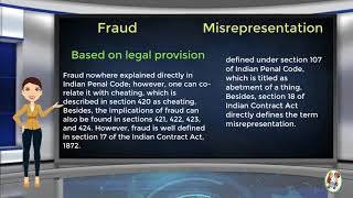 What is Difference Between Fraud amp Misrepresentation [upl. by Nolyarg]